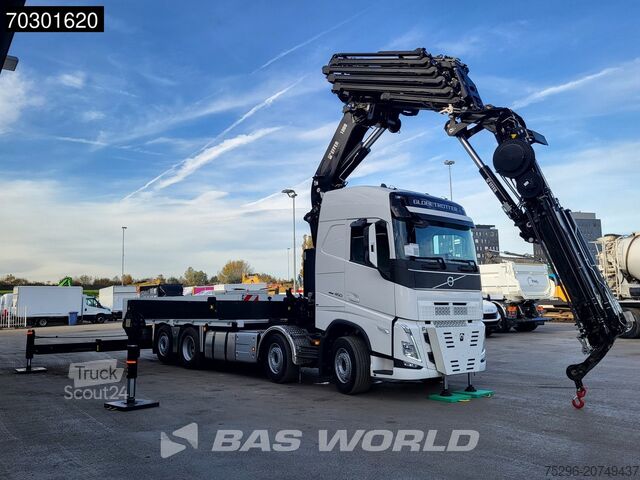 Yükleme platformu Volvo FH 460 8X2 UNUSED EFFER 1000 9S + 6S Crane + Fl...