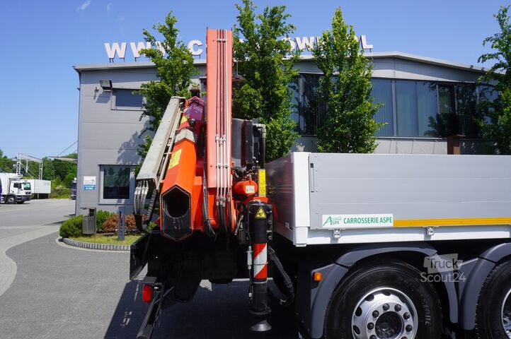 Burtowy z HDS MAN TGS 26.360 Flatbed / Fassi F175 7.7 T /