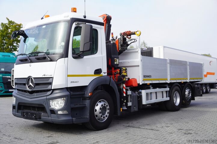 Vinçli platform Mercedes-Benz Antos 2540 / Flatbed 15 EPAL/ Fassi F165