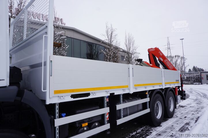 Vinçli platform Mercedes-Benz Arocs 2633 flatbed truck / Crane FASSI