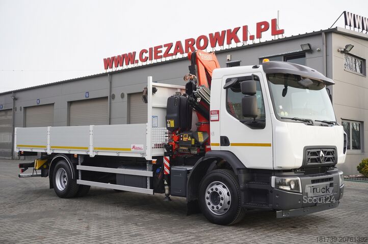 Vinçli platform Renault C280 DTI 8 / FASSI crane 5.6T / range 8m