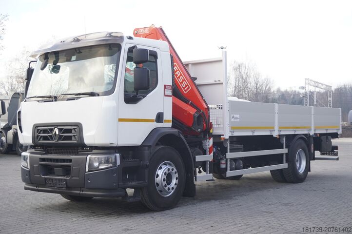 Πλατφόρμα με γερανό Renault C320 P4x2 E6 / Fassi 5.6 t / Range 8 m /