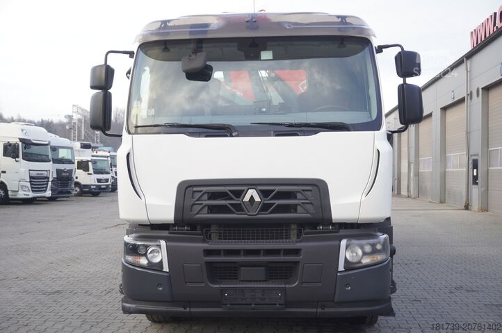 HDS ile geniş kenar Renault C320 P4x2 E6 / Fassi 5.6 t / Range 8 m /