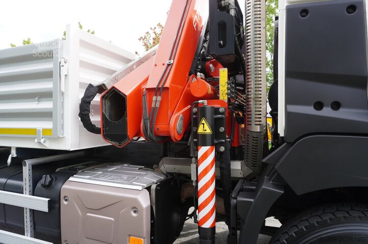 HDS vinçli 2 yönlü damperli kamyon Renault K380 6x4 / FASSI F175 crane 7.85 t