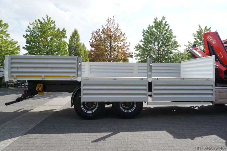 HDS vinçli 2 yönlü damperli kamyon Renault K380 6x4 / FASSI F175 crane 7.85 t