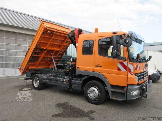 Damperli kamyon mercedes-benz 1218 Atego 3-S-Ki, Kran,Greifersteuerung,Doka