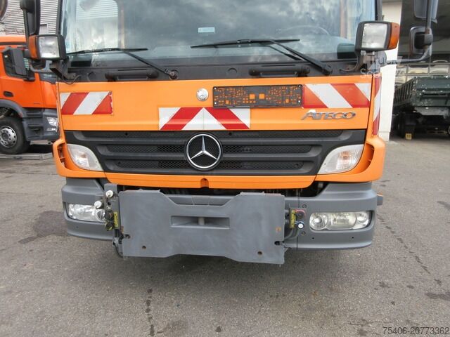 Üç taraflı damperli kamyon mercedes-benz 1218 Atego 3-S-Ki, Kran,Greifersteuerung,Doka