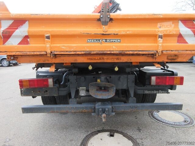 Üç taraflı damperli kamyon mercedes-benz 1218 Atego 3-S-Ki, Kran,Greifersteuerung,Doka
