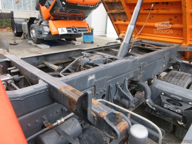 Üç taraflı damperli kamyon mercedes-benz 1218 Atego 3-S-Ki, Kran,Greifersteuerung,Doka
