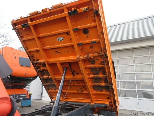 Üç taraflı damperli kamyon mercedes-benz 1218 Atego 3-S-Ki, Kran,Greifersteuerung,Doka