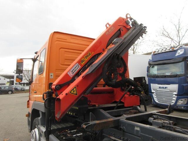 Üç taraflı damperli kamyon mercedes-benz 1218 Atego 3-S-Ki, Kran,Greifersteuerung,Doka