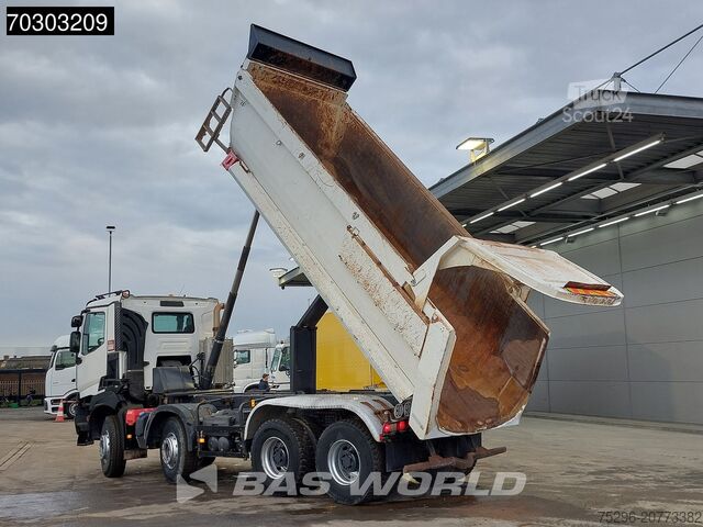Damperli kamyon Renault K 460 8X4 17m3 Meiller tipper Steel suspension ...
