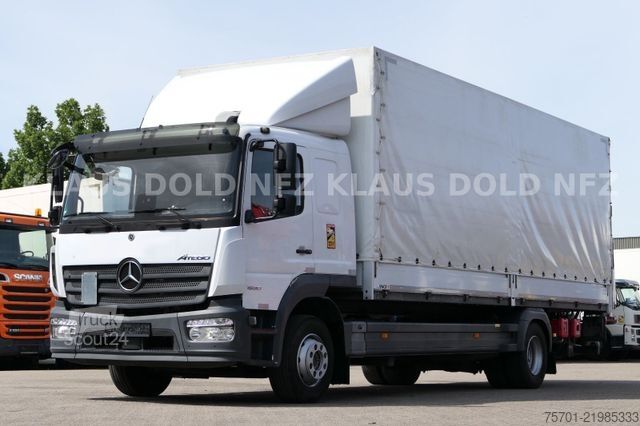 Камион платформа с брезент MERCEDES-BENZ Atego 1530 Pritsche Plane Standklima LBW Euro 6
