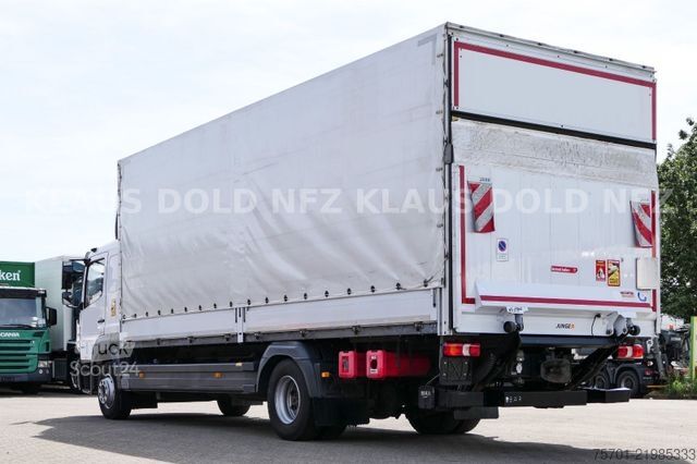 Камион платформа с брезент MERCEDES-BENZ Atego 1530 Pritsche Plane Standklima LBW Euro 6
