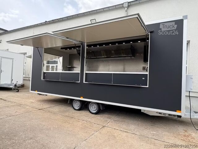Ρυμουλκούμενο πωλήσεων ΑΜΕΣΑ ΔΙΑΘΕΣΙΜΟ 6 m XXL Grillwagen, Imbisswagen Sofort verfügbar