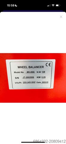 Rte balansir mašina RTE RTE balanseermachine Ongebruikt; maximale banddiameter 1100mm; ca. 180 RPM; maximaal gewicht 70KG; 0.25Kw; Balance periode 7s; in transportkrat; N.W 138; 7411 Bouwjaar 2025 Prijs is EX