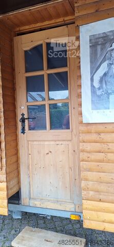 Satış römorku Eigenbau Sonderanfertigung Verkaufsanhänger Holzanhänger