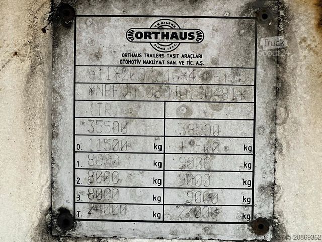 Skříňový návěs ORTHAUS VMS * MEGA * ROLLBODEN * SAF