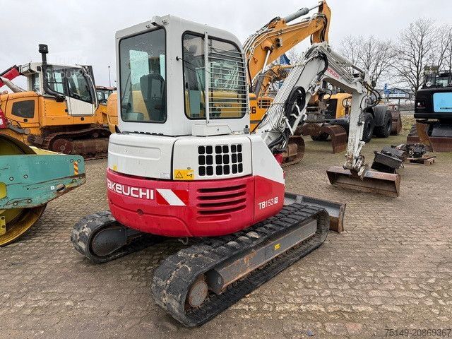 Mini-pelle TAKEUCHI TB153FR, Versatzausleger, Power-Tilt,Löffelpaket