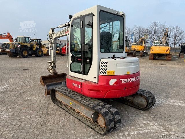 Mini-pelle TAKEUCHI TB153FR, Versatzausleger, Power-Tilt,Löffelpaket