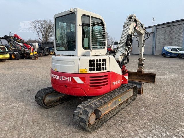 Mini-pelle TAKEUCHI TB153FR, Versatzausleger, Power-Tilt,Löffelpaket
