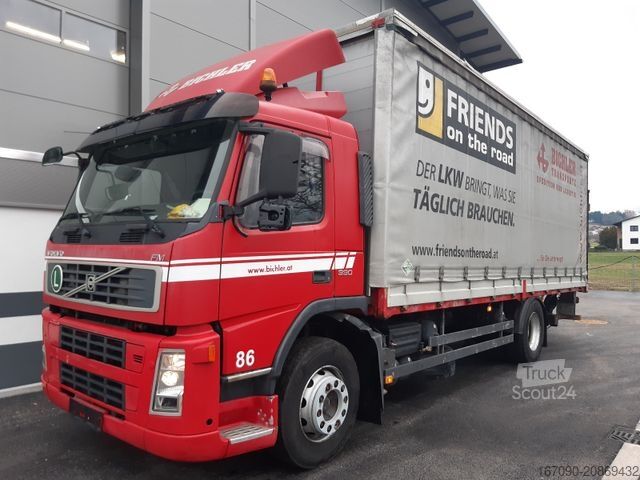Autocarro con pianale e telone VOLVO FM 330 EEV Plane LBW 4x2