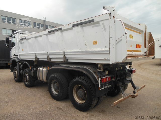 Τρίπλευρο ανατρεπόμενο φορτηγό MERCEDES-BENZ AROCS 4151, 8X6, MEILLER, BORDMATIC, AHK