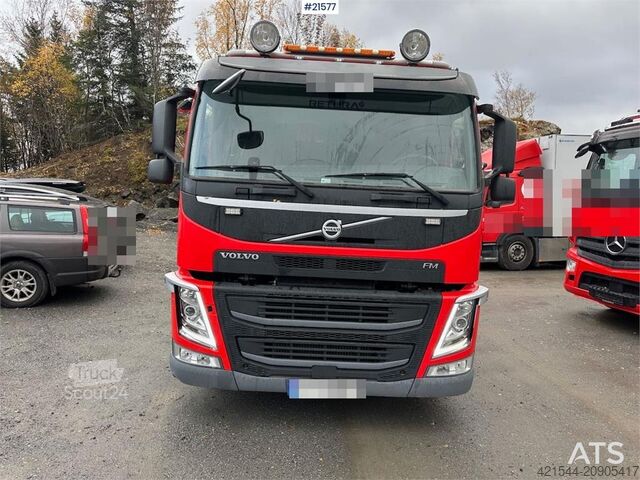 Portālceltņu rokas sistēma Volvo FM 410 skip dumper 6x2 w/ Laxo body, extension and