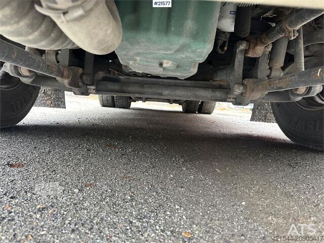 Portālceltņu rokas sistēma Volvo FM 410 skip dumper 6x2 w/ Laxo body, extension and