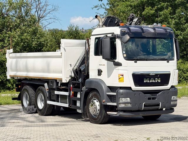Kravas automašīnai uzstādīts celtnis MAN TGS 26.400 * HIAB 144 E-3 HIDUO + FUNK * 6x4