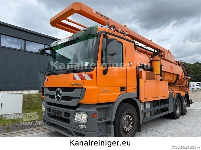 Autocisternă de vidanjare MERCEDES-BENZ Actros 2544 L 6x2 Müller Canalmaster