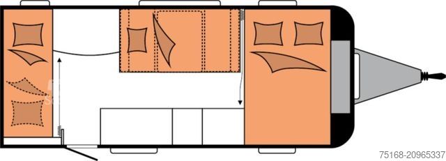 Lakókocsi HOBBY De Luxe 490 KMF Modell 2026 / 1800 kg