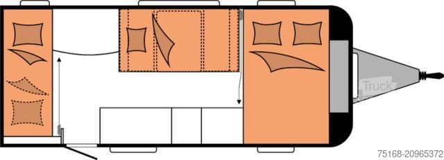 Lakókocsi HOBBY De Luxe 490 KMF Modell 2026 / 1800 kg