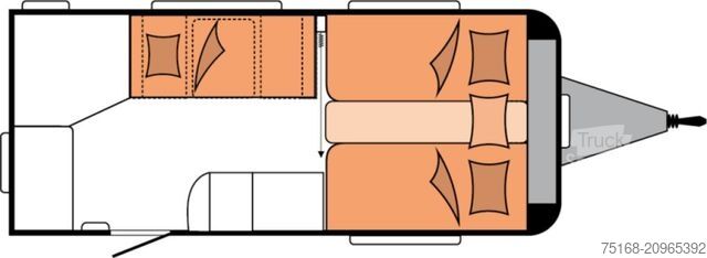 Lakókocsi HOBBY De Luxe 460 SL Modell 2026 / 1500 kg