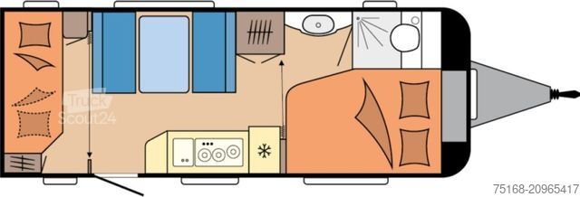 Lakókocsi HOBBY De Luxe 540 KMFe Modell 2026 / 1800 kg