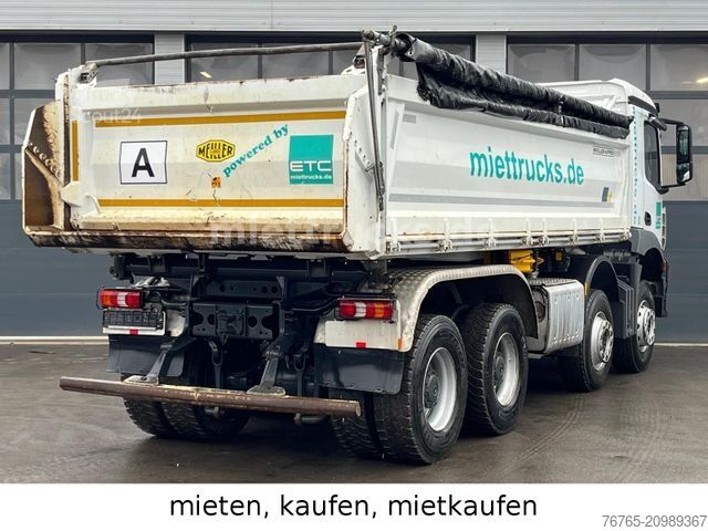 Driezijdige kipper MERCEDES-BENZ 4143 K Meiller Bordmatik Mietkauf