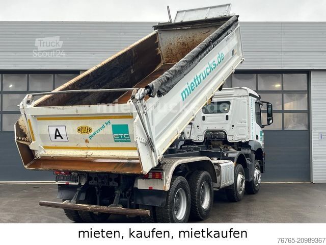 Driezijdige kipper MERCEDES-BENZ 4143 K Meiller Bordmatik Mietkauf