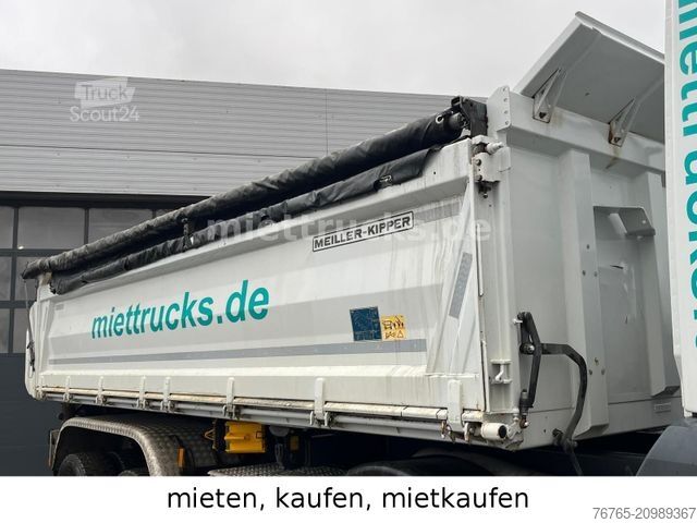 Driezijdige kipper MERCEDES-BENZ 4143 K Meiller Bordmatik Mietkauf