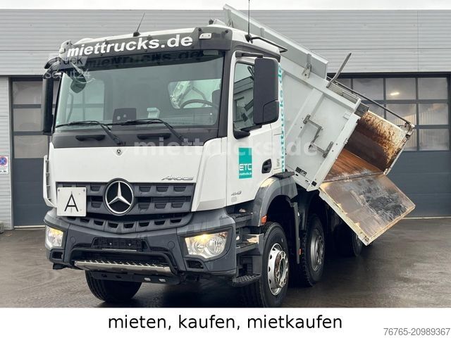Driezijdige kipper MERCEDES-BENZ 4143 K Meiller Bordmatik Mietkauf