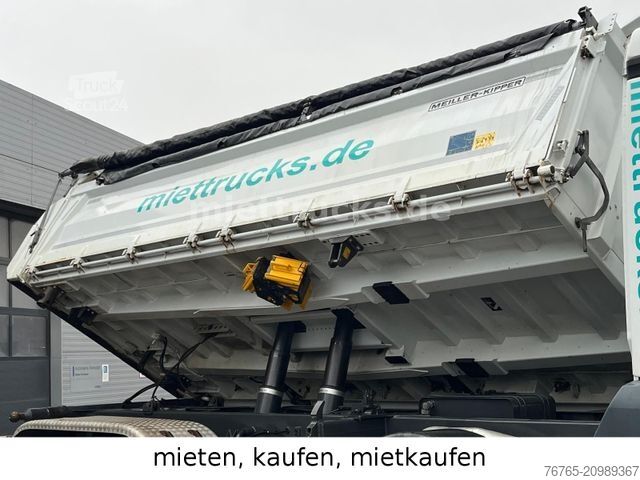 Driezijdige kipper MERCEDES-BENZ 4143 K Meiller Bordmatik Mietkauf