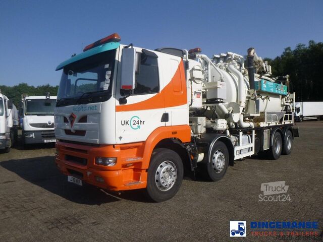 Aspirateur de boues Foden S108R 8x4 RHD Huwer vacuum tank 15.5 m3