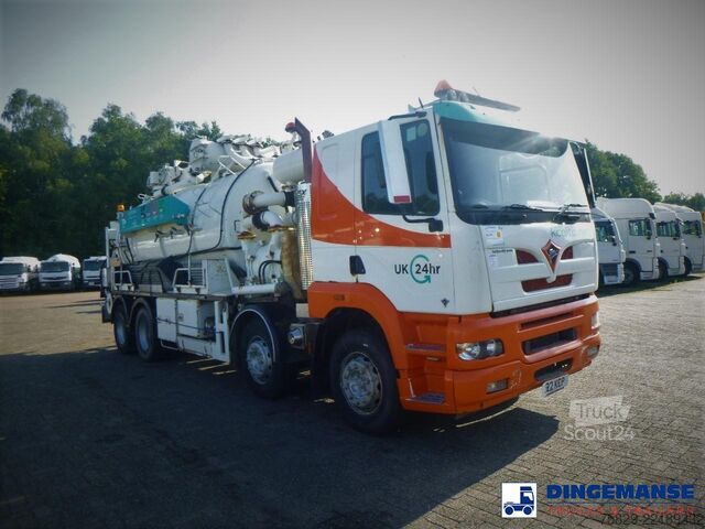 Aspirateur de boues Foden S108R 8x4 RHD Huwer vacuum tank 15.5 m3