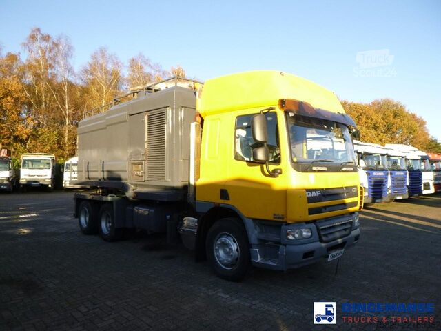 Засмукващо превозно средство D.A.F. D.A.F. CF75.250 6X4 RHD vacuum tank / saugbagger