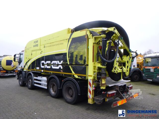 Засмукващо превозно средство Iveco Trakker 450 8x4 MTS vacuum excavator / Saugbagger