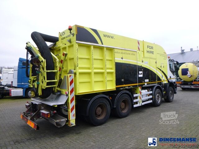 Засмукващо превозно средство Iveco Trakker 450 8x4 MTS vacuum excavator / Saugbagger