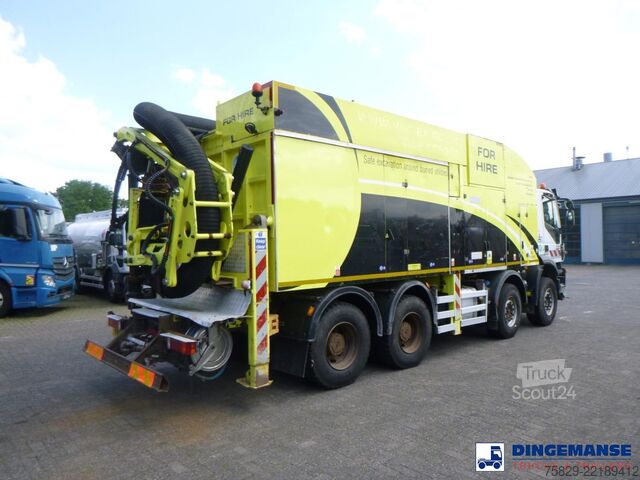 Засмукващо превозно средство Iveco Trakker 500 8x4 MTS vacuum excavator / Saugbagger