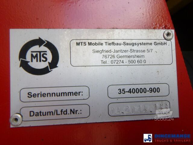 Aspirateur de boues Iveco Trakker 500 8x4 MTS vacuum excavator / Saugbagger
