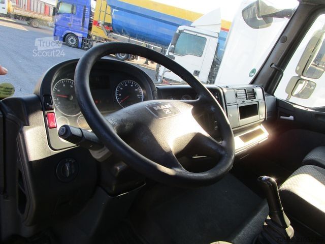 Platós teherautó ponyvával MERCEDES-BENZ TGL 12.210 L *LBW+2xAHK+Luft+6,10m+3-Sitze*