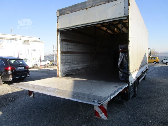 Platós teherautó ponyvával MERCEDES-BENZ TGL 12.210 L *LBW+2xAHK+Luft+6,10m+3-Sitze*