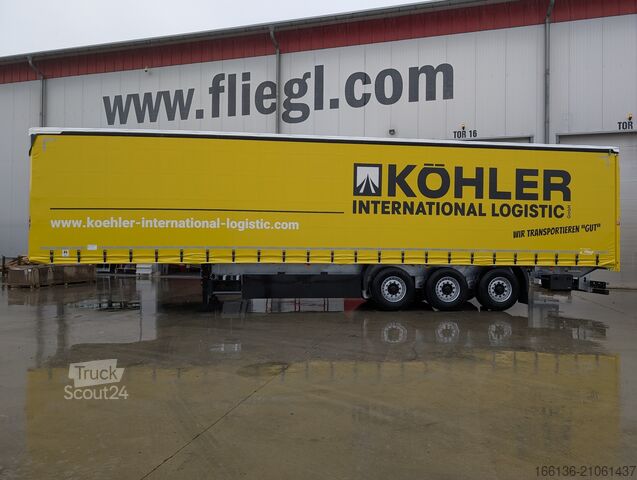 Open semitrailer with tarp FLIEGL SDS 390 RoadRunner // SONDERAKTION